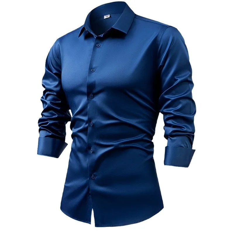 Kemeja lengan panjang untuk pr - Dress Shirt Non-Iron ulasan dan harga