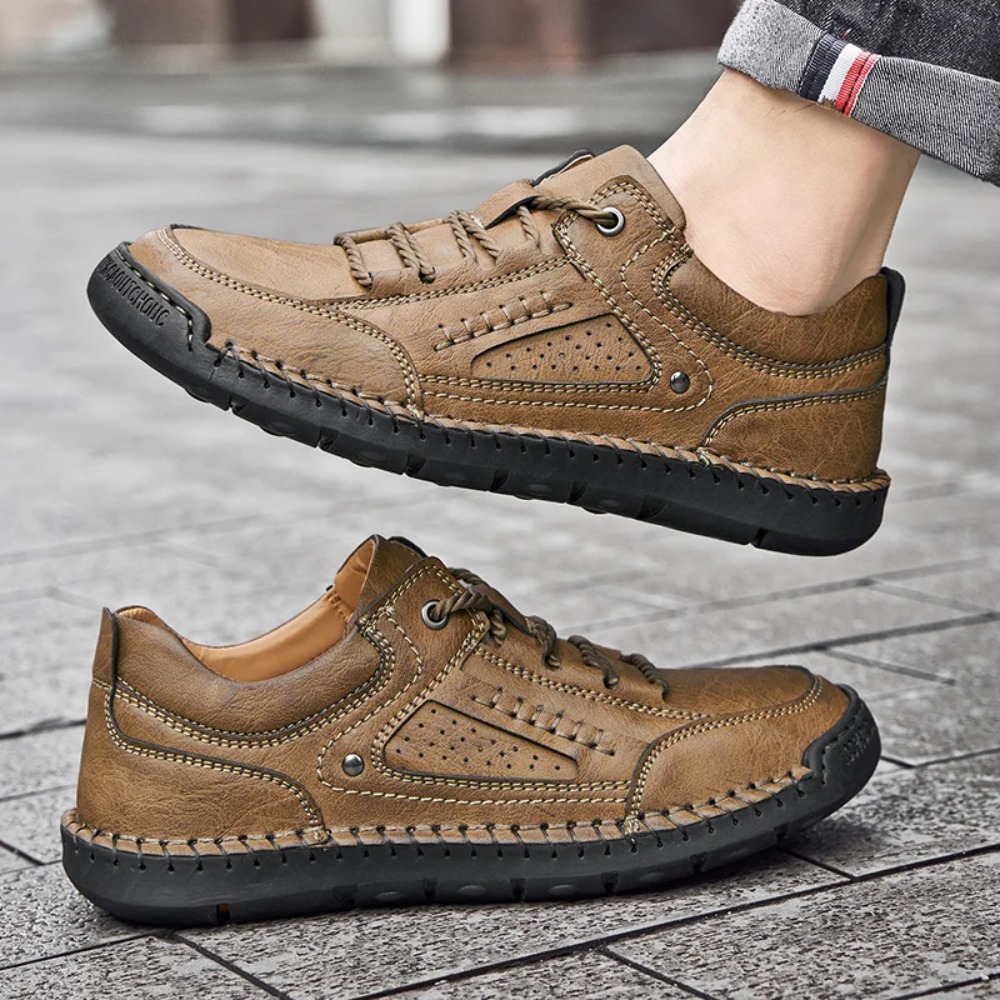 Sepatu Kulit Kasual Pria Laris - Men'S Fashion Website ulasan dan harga