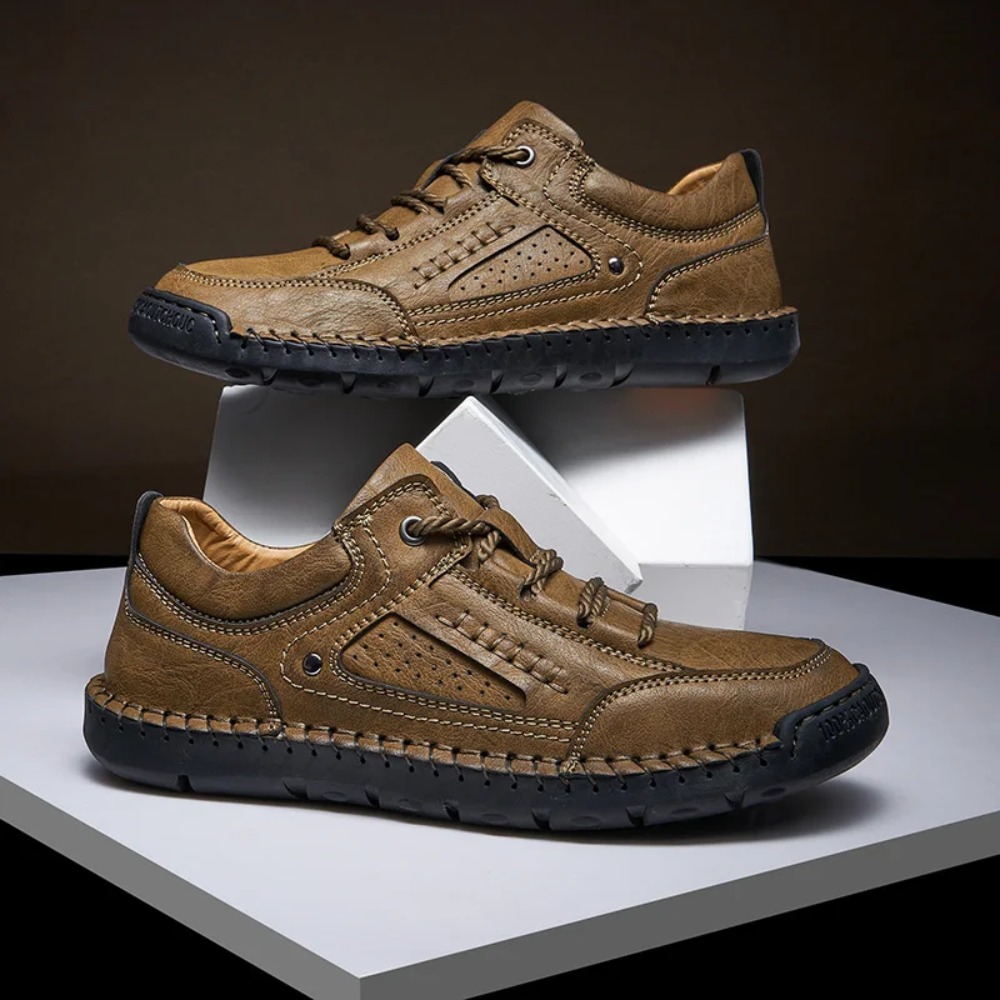Sepatu Kulit Kasual Pria Laris - Men'S Fashion Website ulasan dan harga