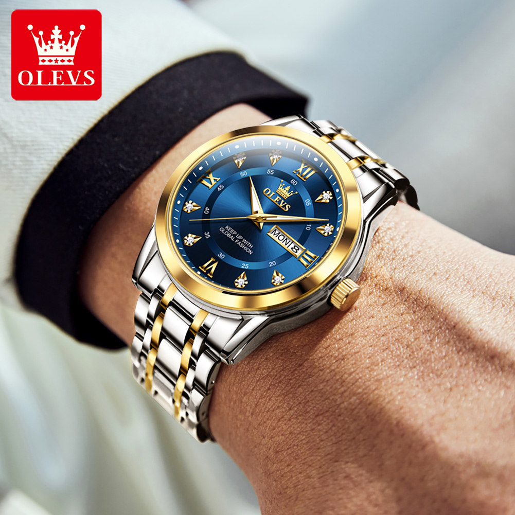 OLEVS Jam Tangan Pria Modis Be - Mens Fashion Watch ulasan dan harga