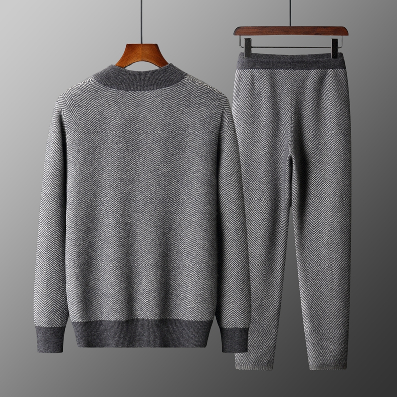 Set Rajutan Wol Merino 100% Ja - Knitted Cardigan Men ulasan dan harga