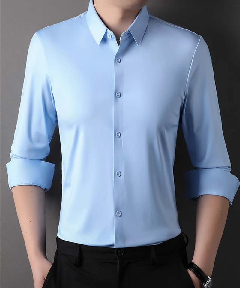 Kemeja Pria Elastis Tinggi Kas - Dress Shirt Non-Iron ulasan dan harga