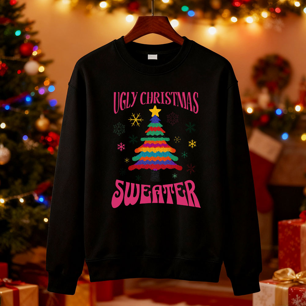 Sweater Natal Motif Pohon, Hoo - Men'S Fashion For 70 Year Old ulasan dan harga