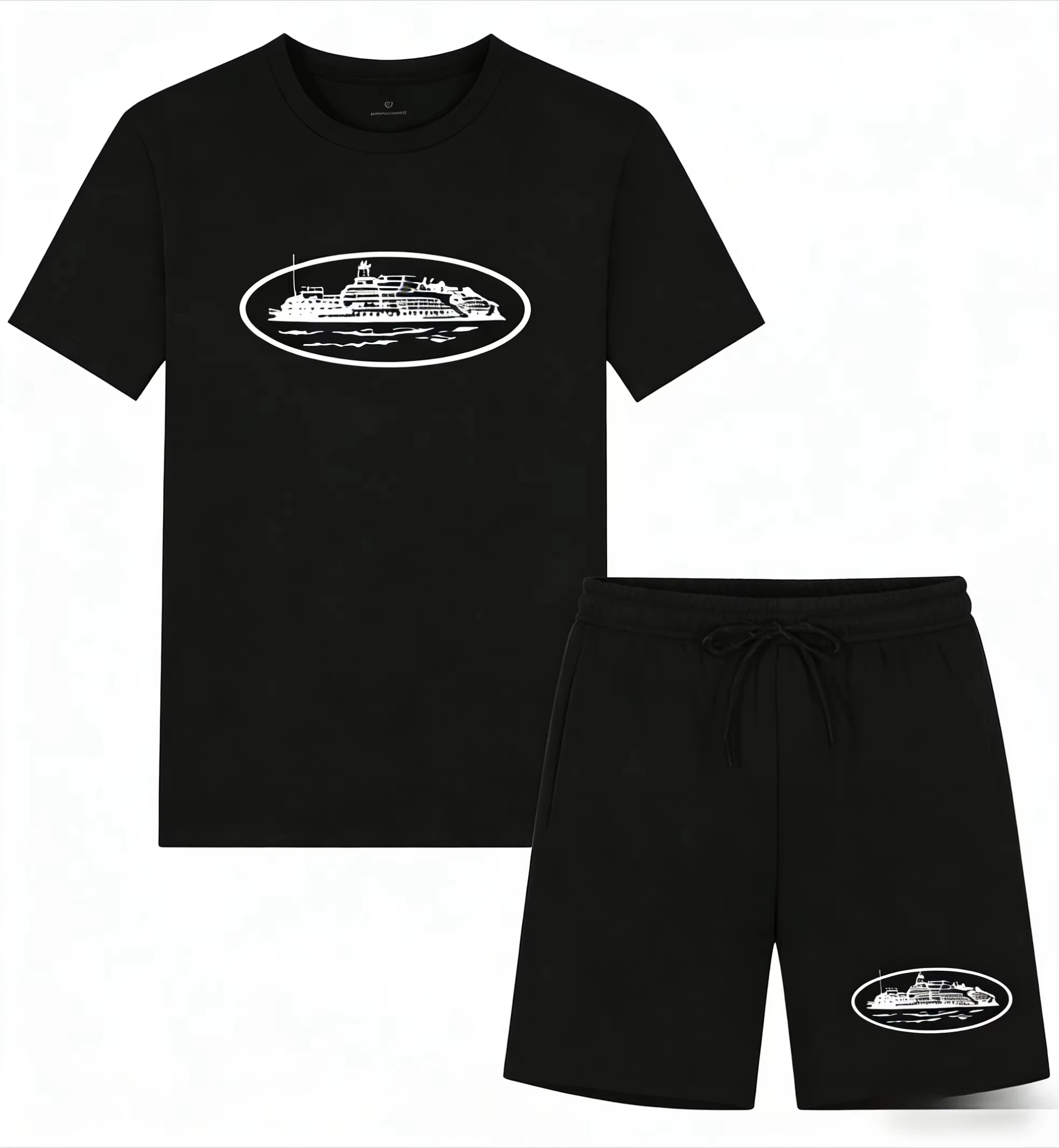 Kaos dan Celana Pendek Motif P - Mens Fashion Style ulasan dan harga