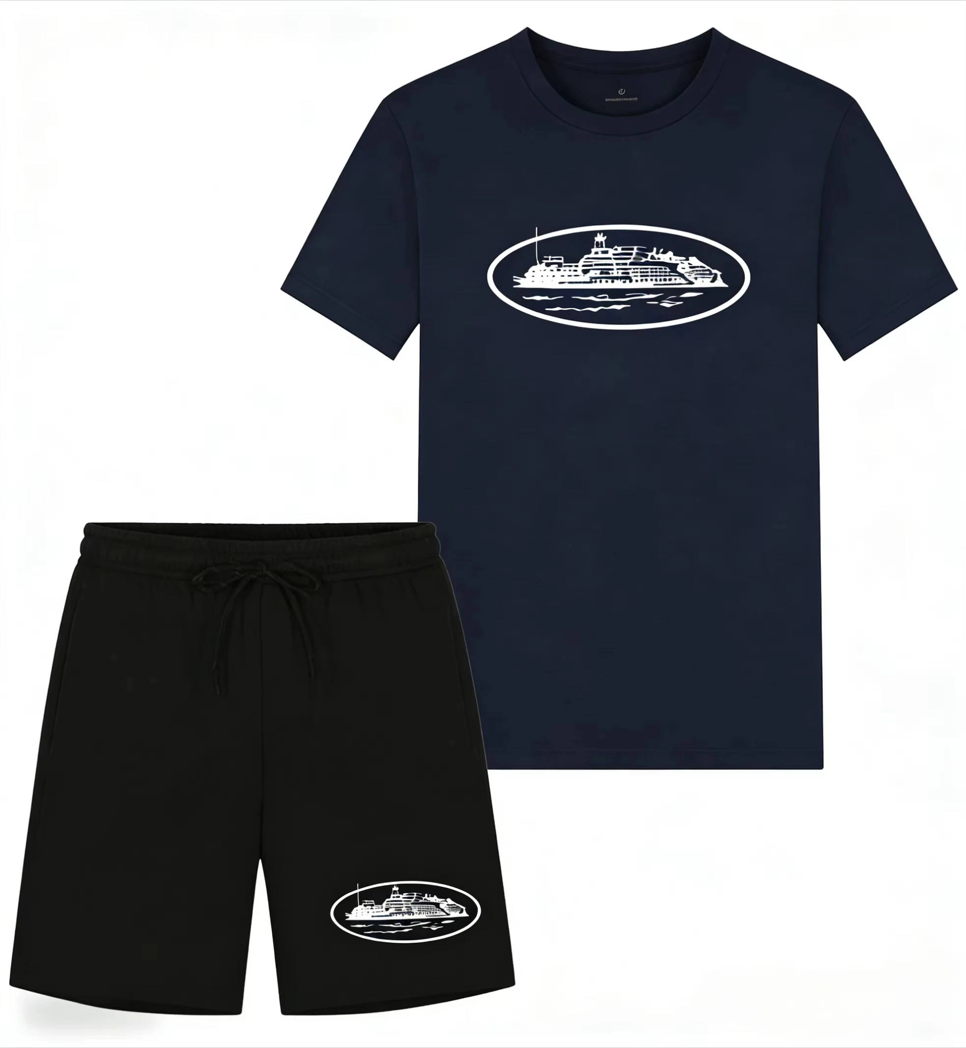 Kaos dan Celana Pendek Motif P - Mens Fashion Style ulasan dan harga