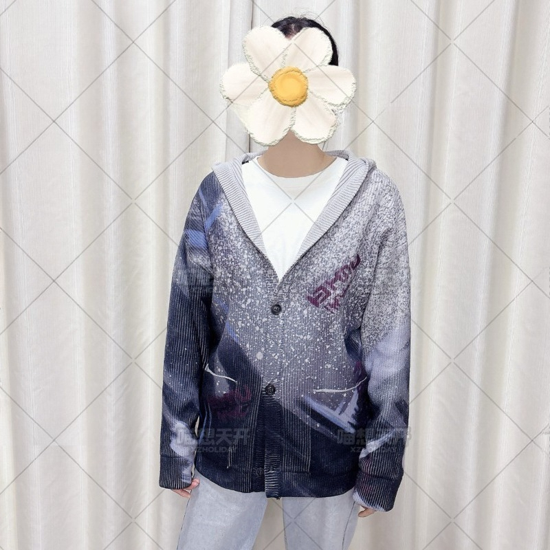 Kostum Sylus Game Love and Dee - Knitted Cardigan Men ulasan dan harga