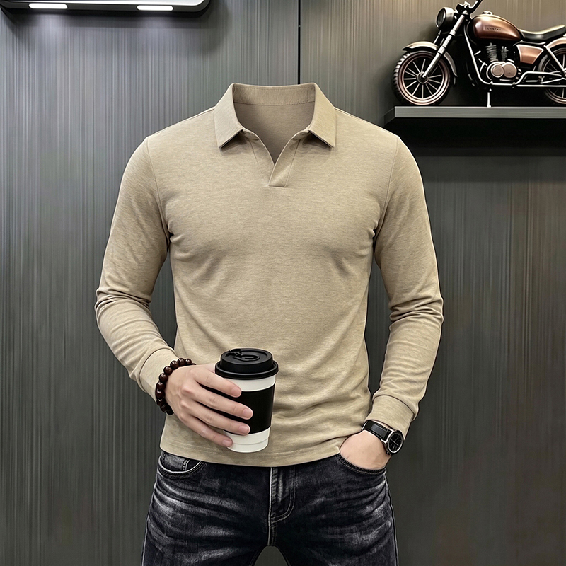 Kaos Lengan Panjang Kasual Bis - Men'S Fashion Polo ulasan dan harga