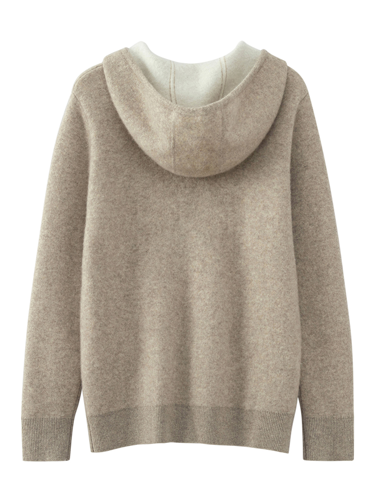 Sweter kasmir bertudung untuk  - Knitted Cardigan Men ulasan dan harga