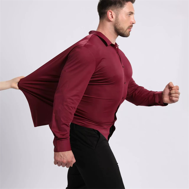 Ukuran AS/EU 3XL 105KG Kemeja  - Dress Shirt Non-Iron ulasan dan harga