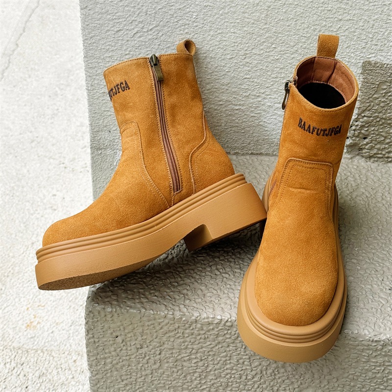 Sepatu Bot Pendek Gaya Pasanga - Mens Fashion Zip Up ulasan dan harga