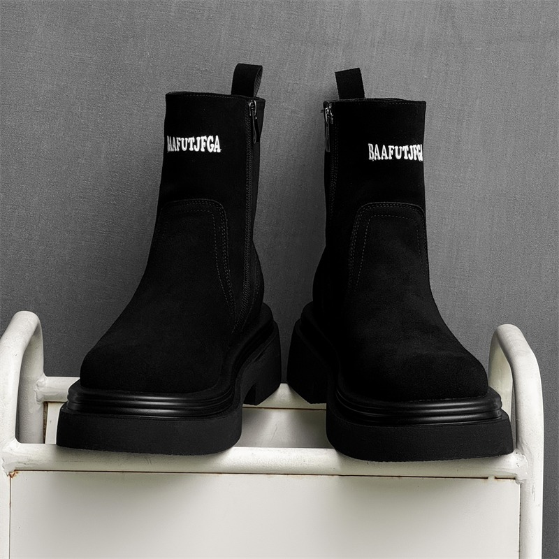 Sepatu Bot Pendek Gaya Pasanga - Mens Fashion Zip Up ulasan dan harga