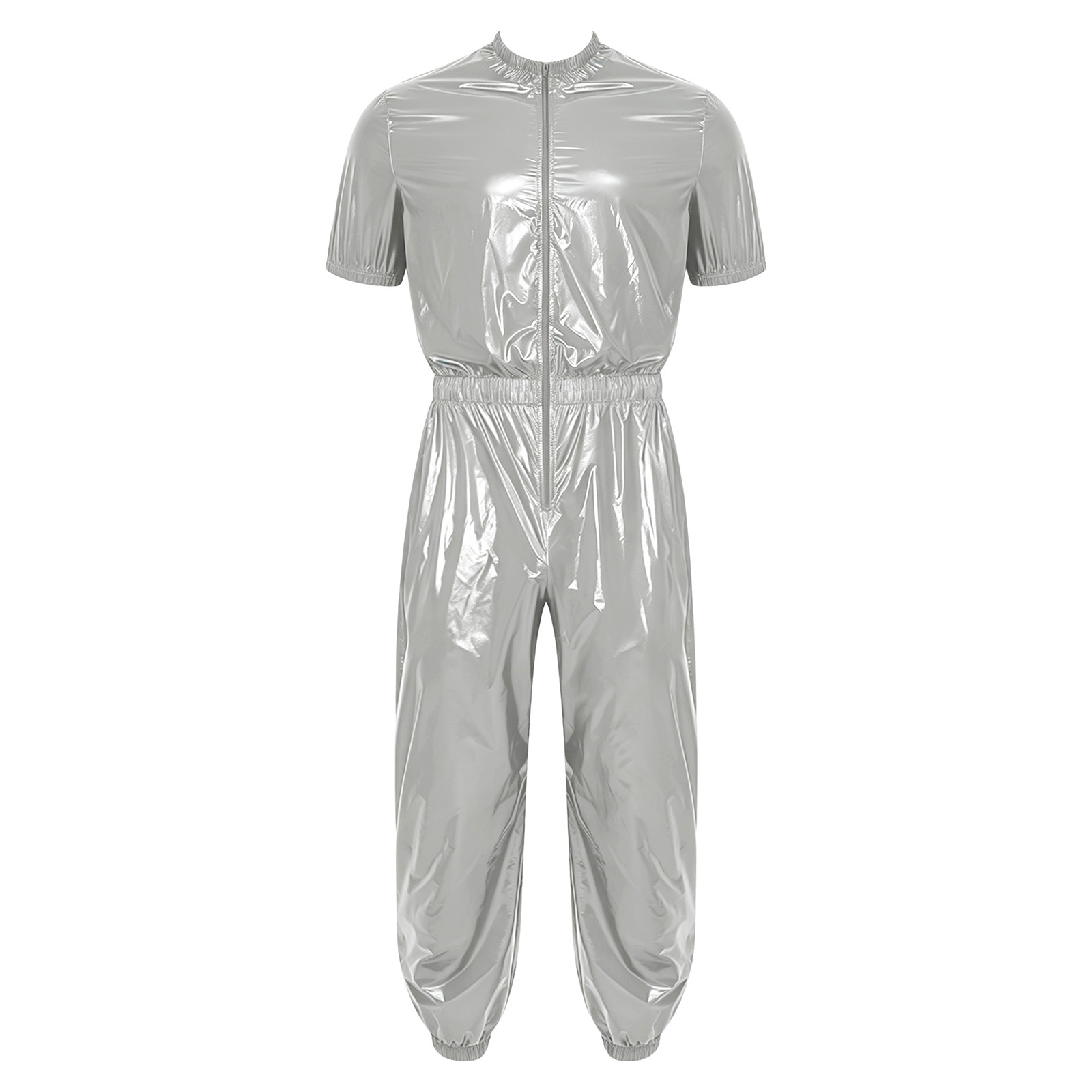 Jumpsuit Unitard Satu Potong T - Mens Fashion Zip Up ulasan dan harga