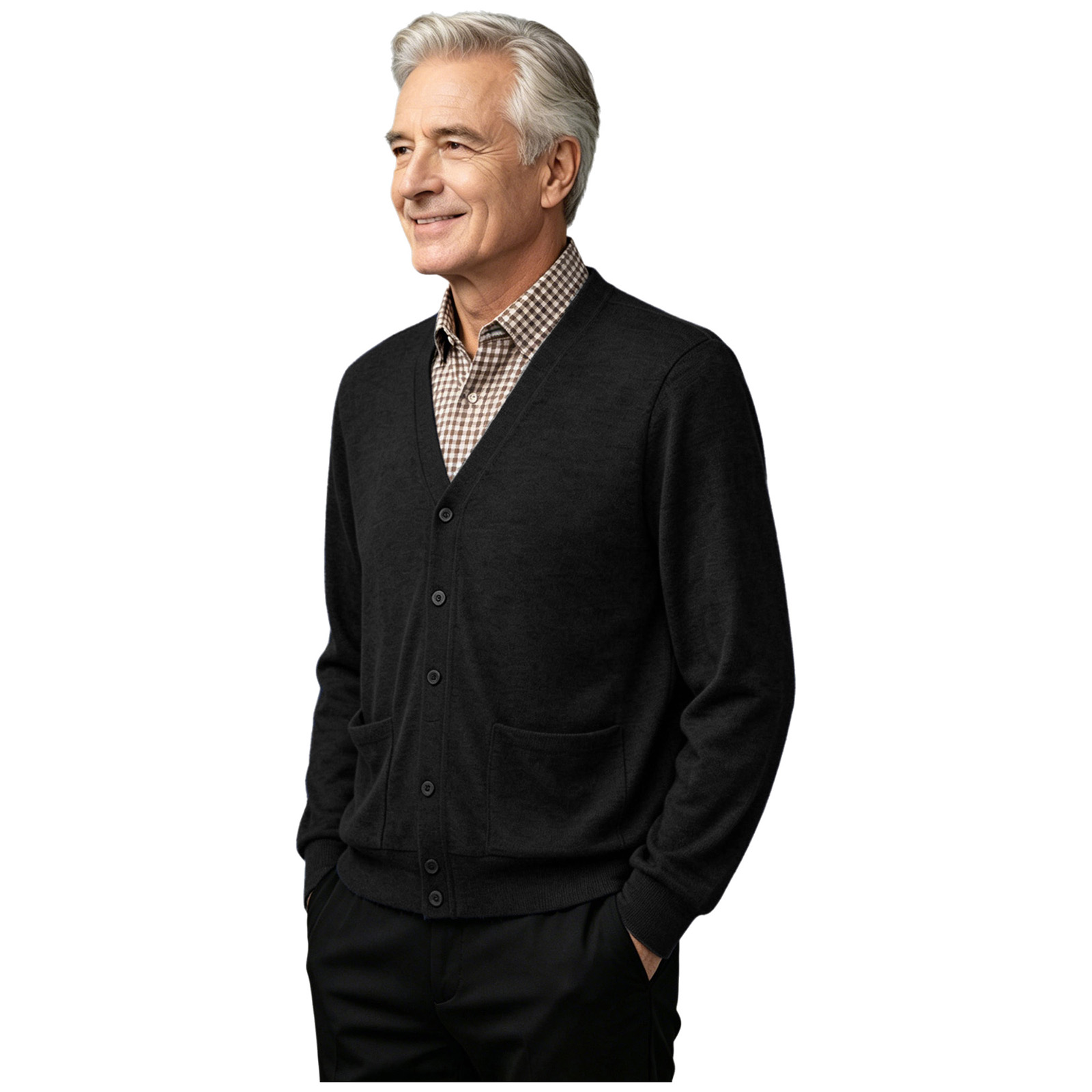Kardigan Adaptif untuk Pria La - Knitted Cardigan Men ulasan dan harga