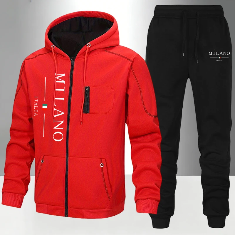 Setelan Pria Italia/Mantel/Cel - Mens Fashion Zip Up ulasan dan harga