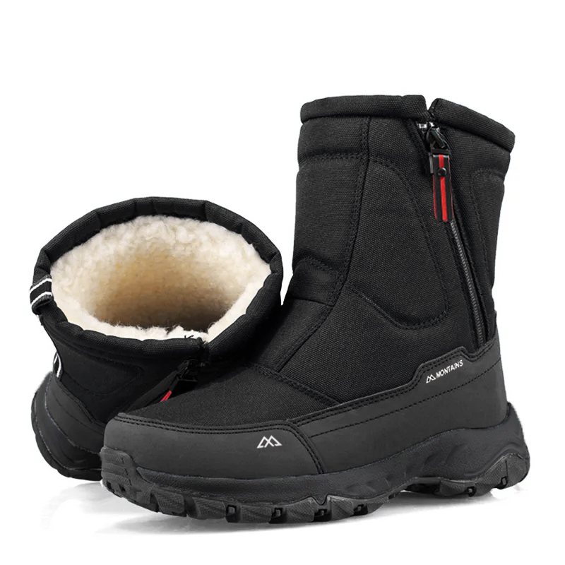 Sepatu Bot Salju Pria Musim Di - Mens Fashion Zip Up ulasan dan harga