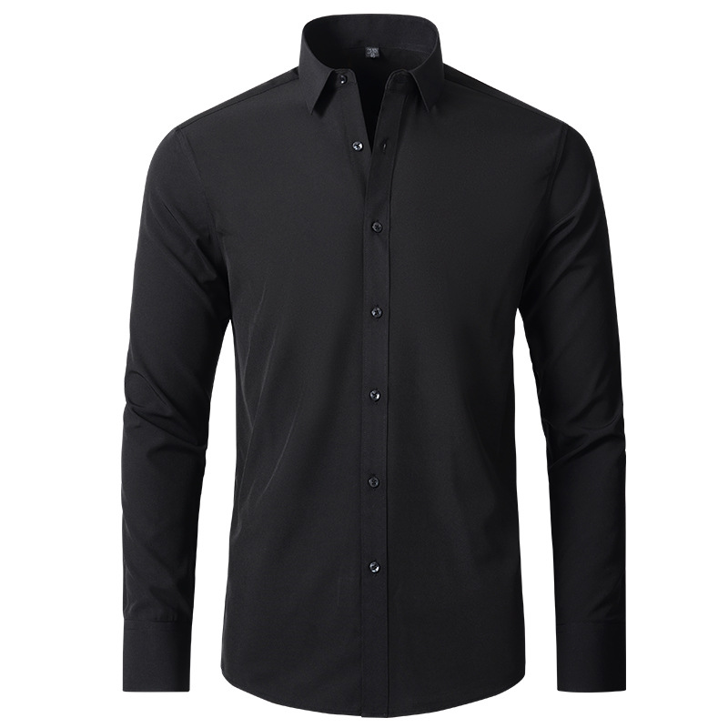 Kemeja Kasual Bisnis Lengan Pa - Dress Shirt Non-Iron ulasan dan harga