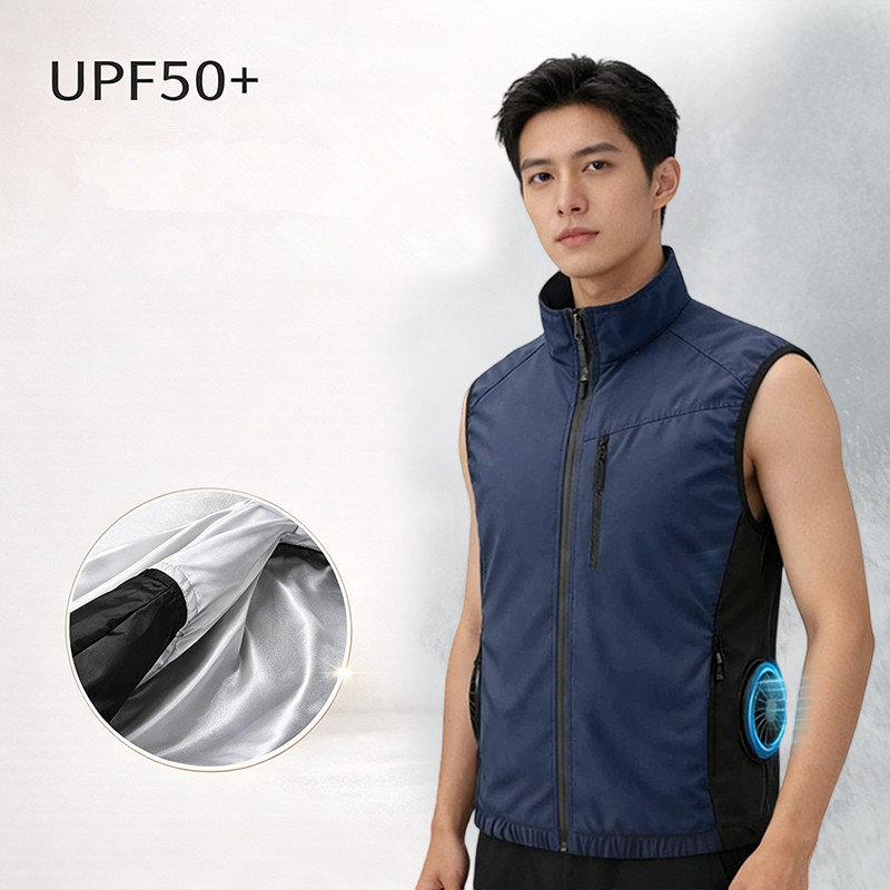 Rompi Pakaian Pendingin Cerdas - Mens Fashion Zip Up ulasan dan harga